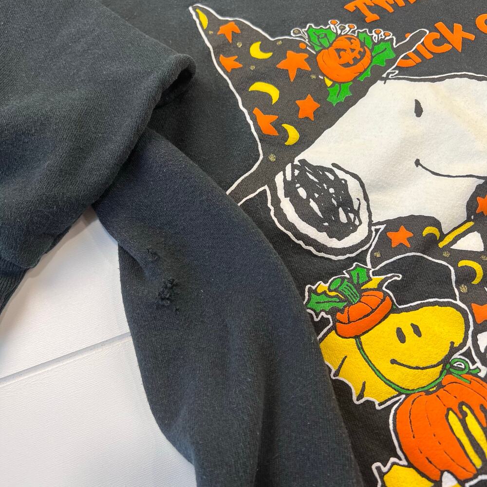 Snoopy Woodstock Vintage Halloween Sweatshirt Peanuts size Large - Picture 5 of 5